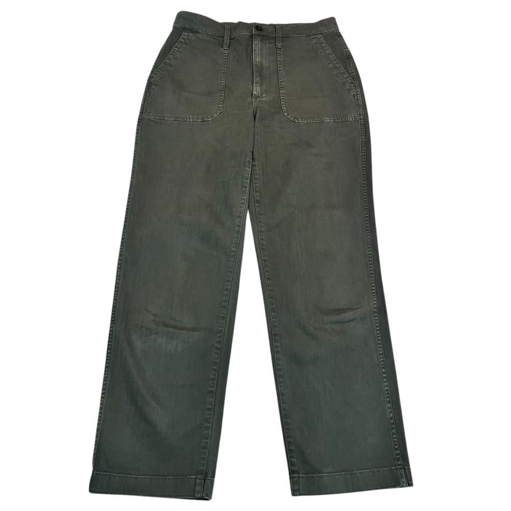 Madewell Forest Green Utility Chino‎ Pants Size 27 High Rise